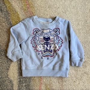 EUC Kenzo Paris Tiger Sweatshirt - Size 2T, Lt. Blue